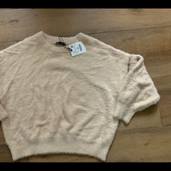 NWT Zara Teddy Bear Sweater SZ L - Picture 6 of 8